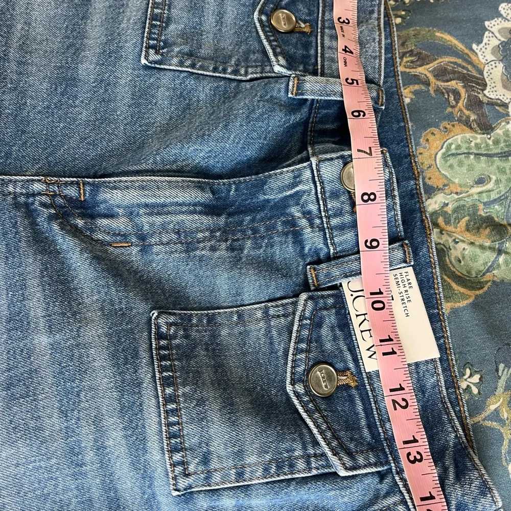 J Crew Vintage Flare Jean with Flap Pockets Size 27 NWT $158 Bangkok Wash Womens - Picture 11 of 15